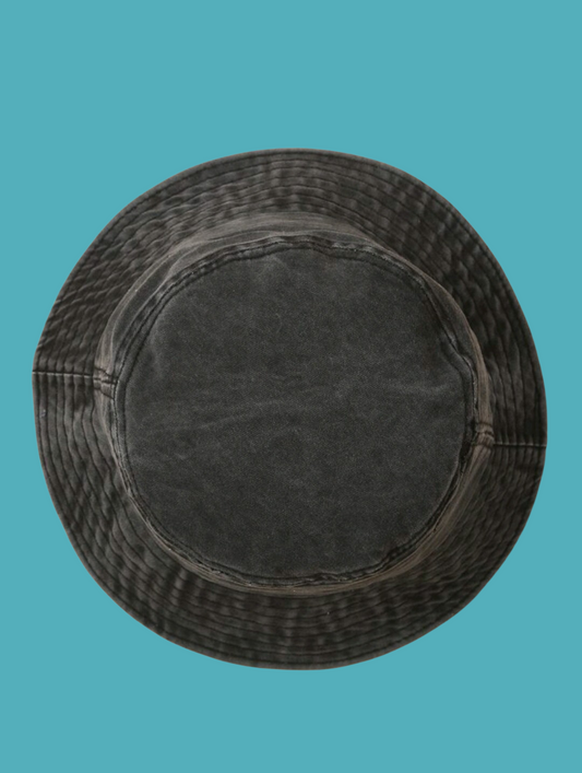 Black Cotton Bucket Hat