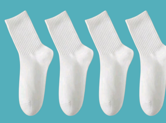 White Cotton Socks